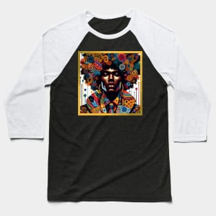 Afrocentric Black Man Baseball T-Shirt